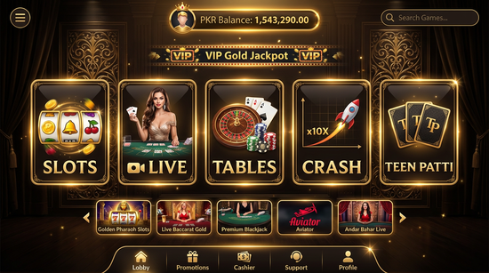 Main screen of P9 Game casino page for PK players