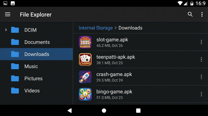 Main screen of P9 Game gameapk page for PK players